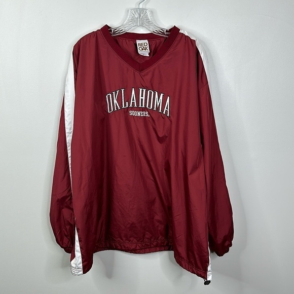 Red Oak Sportswear Men's Extra Large Oklahoma Sooners Pullover Windbreak Jacket - Picture 1 of 8